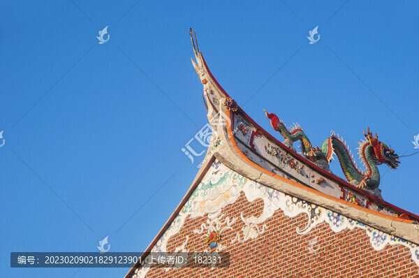 閩南傳統(tǒng)建筑飛檐屋脊