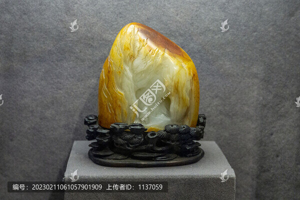 清白玉乾隆御題詩桃源圖山子