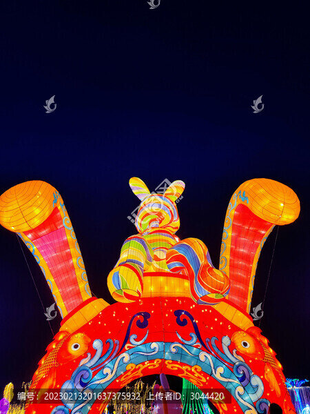 兔子彩燈藝術(shù)