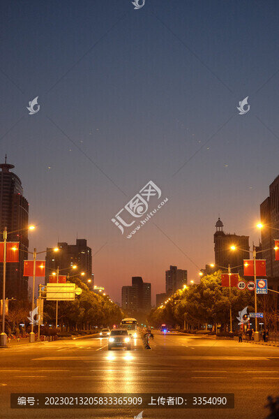 淮海路十字路口夜景