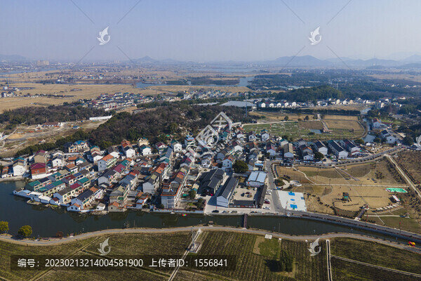 紹興皋埠壩頭山村航拍