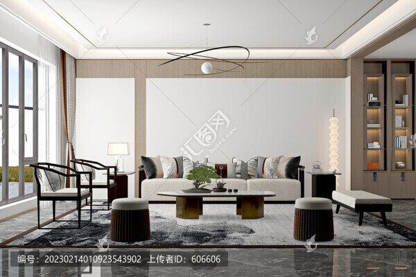 現(xiàn)代沙發(fā)墻布壁畫背景場景圖