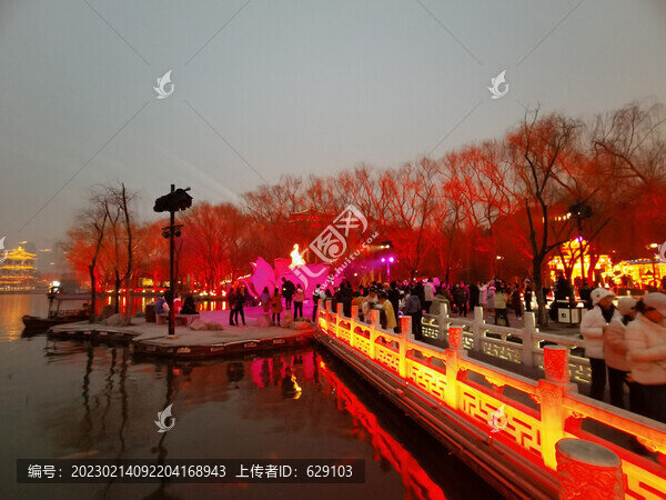 芙蓉池邊夜景