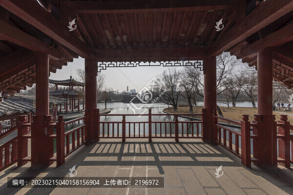 濟(jì)南百脈泉清照詞園樓臺內(nèi)景