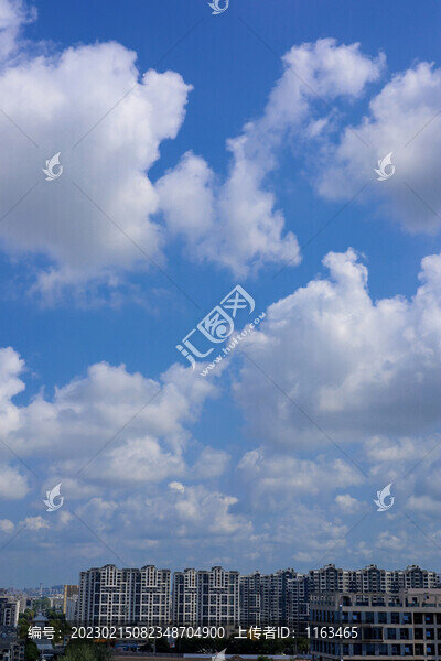 藍天白云天空