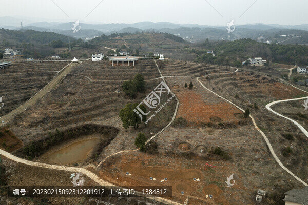冬季黃桃山航拍