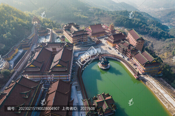 紹興上虞秀峰寺航拍