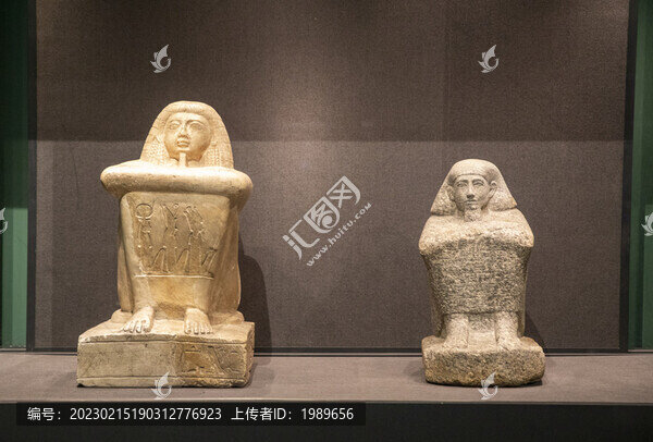 古埃及努比雕像和潘托爾雕像