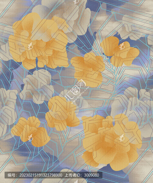 接待室印花地毯圖案