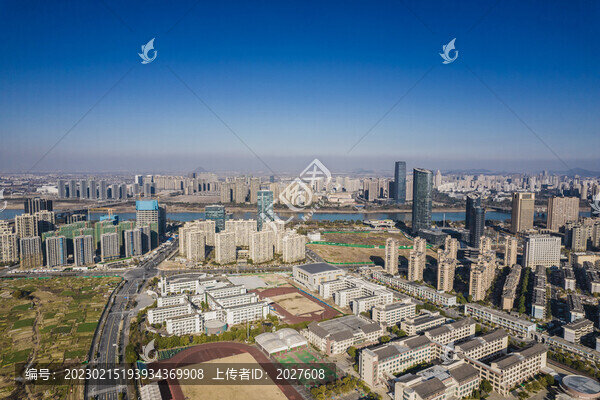 上虞城西e游小城市風(fēng)光航拍