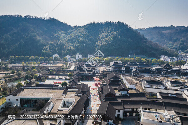 嵊州越劇小鎮(zhèn)航拍