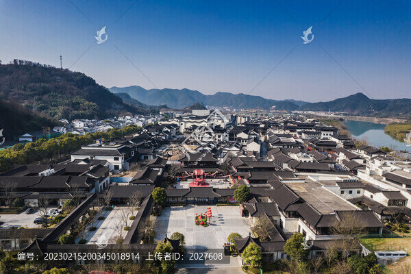 嵊州越劇小鎮(zhèn)航拍