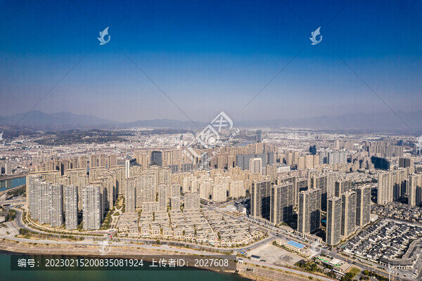 嵊州城南新區(qū)城市風(fēng)光航拍