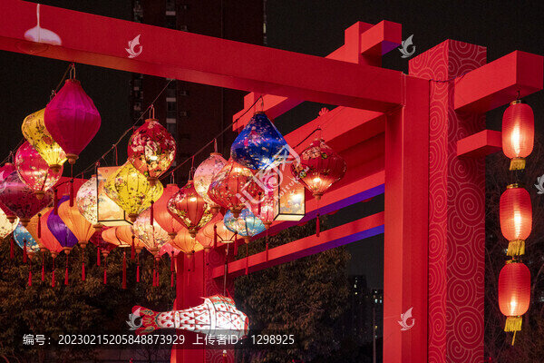 顏色鮮艷燈籠