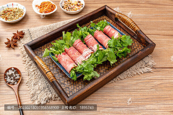 培根卷香菜