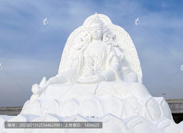 雪雕觀音