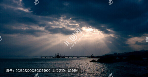 海上黃昏