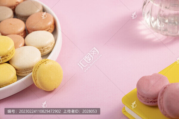 西點(diǎn)馬卡龍美食海報(bào)