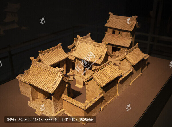 明代灰陶二進(jìn)四合宅院