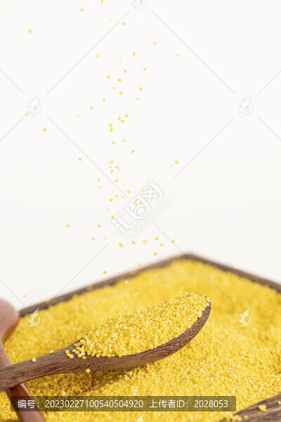 糧食小米白色底圖