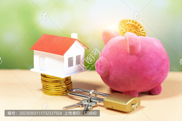 房产销售储蓄投资概念图