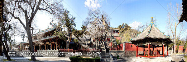 晉祠圣母殿周柏善利泉亭