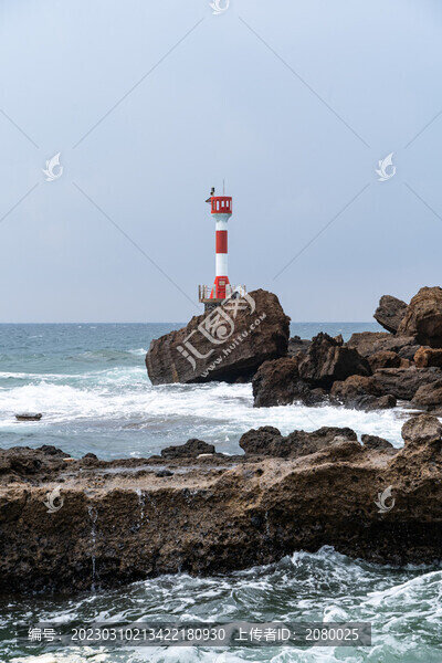北海潿洲島海邊燈塔