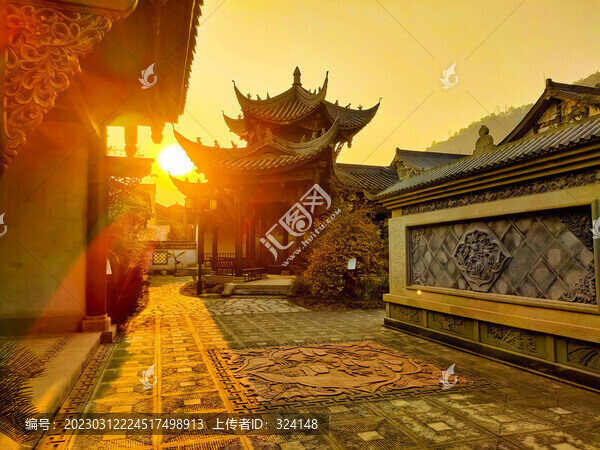開州故城夕陽