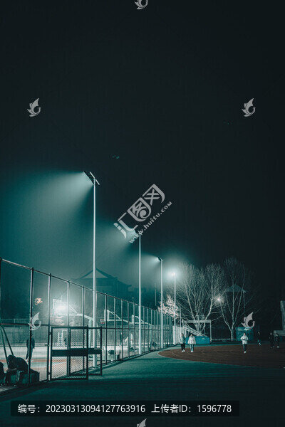 校園夜景
