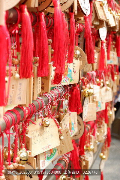 寺廟祈福祝福手寫牌子攝影