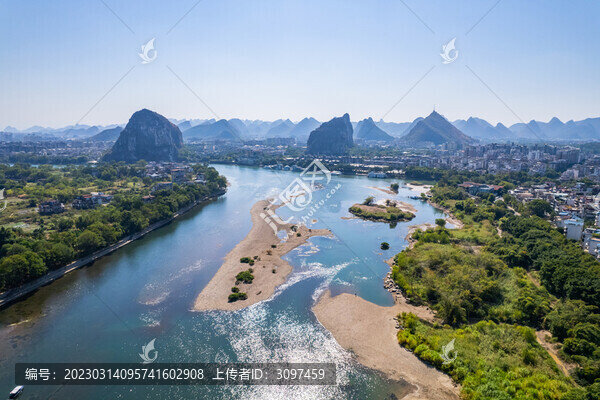 桂林山水漓江風(fēng)光喀斯特地貌