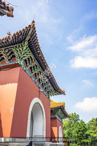 沈陽北陵公園清昭陵古建筑