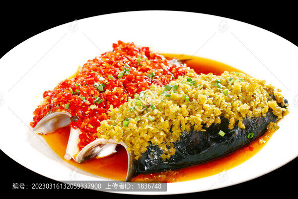 剁椒醬蒸南灣魚頭