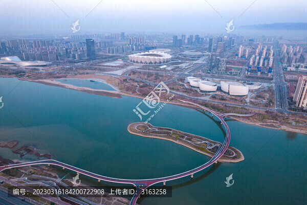 航拍灞河風(fēng)光