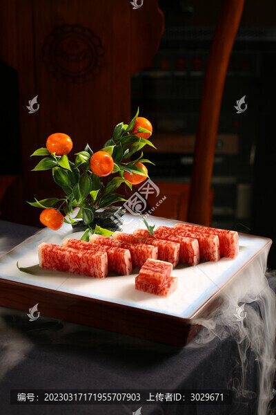 雪花牛肉粒