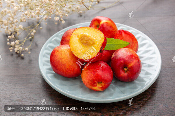紅美人黃心油桃