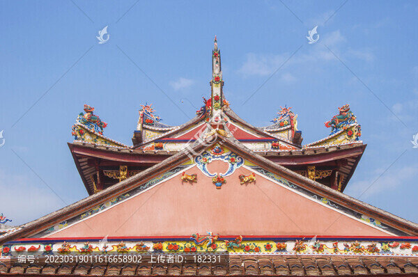 閩南建筑中式傳統(tǒng)屋頂