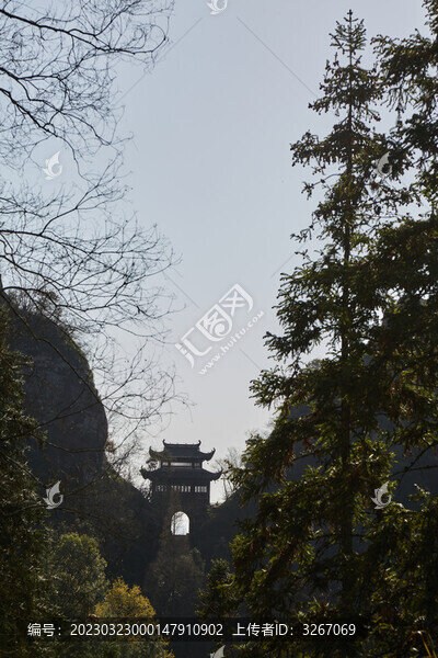 安徽省黃山市齊云山風光