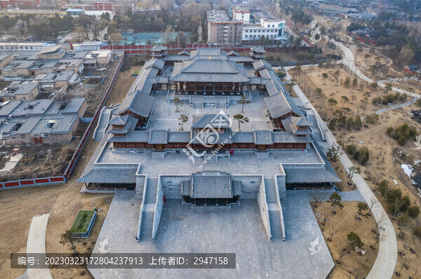 山西太原晉祠公園景觀