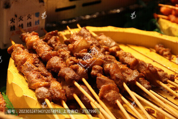 羊肉串美食