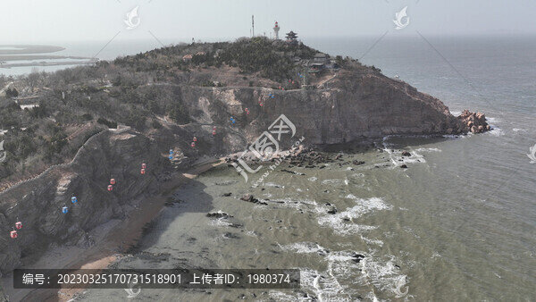 煙臺(tái)蓬萊閣航拍