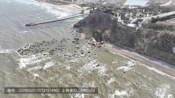 煙臺蓬萊閣航拍