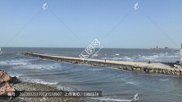 煙臺(tái)蓬萊閣航拍