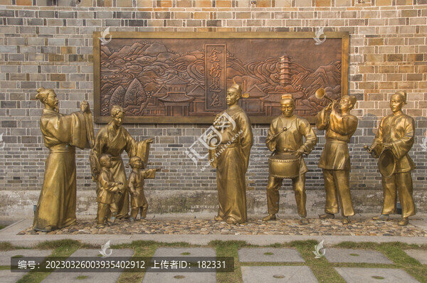 金榜題名場景雕塑