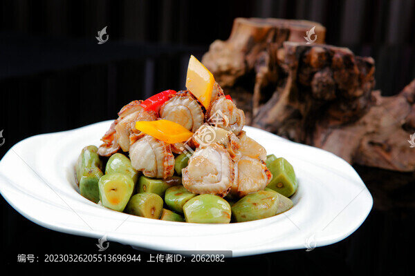 臘八蒜拌扇貝