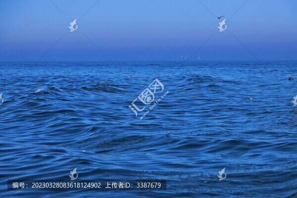 海洋深海海浪背景藍色深藍波浪