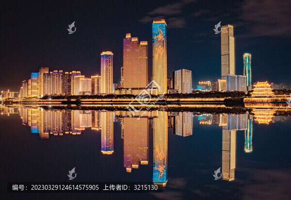 長(zhǎng)沙建筑夜景