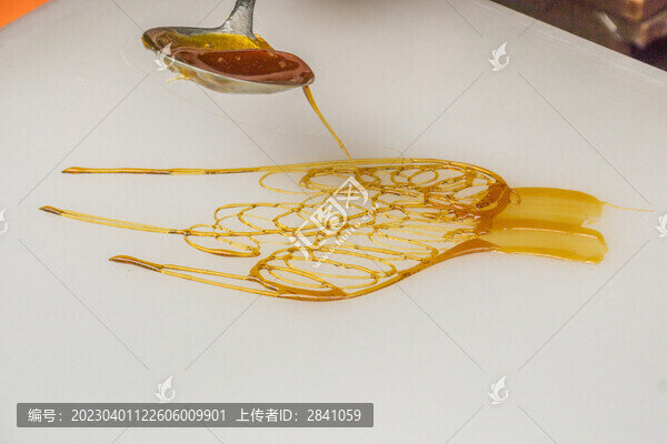 中國傳統(tǒng)小吃糖畫特寫