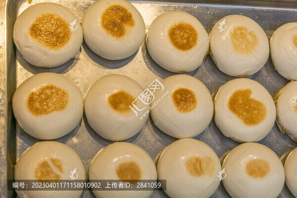 四川成都小吃紅糖鍋盔特寫(xiě)