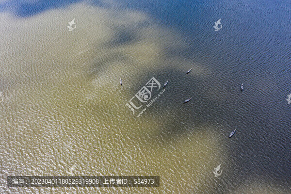 航拍云南昆明滇池海埂大壩平臺